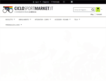 Tablet Screenshot of ciclosportmarket.it